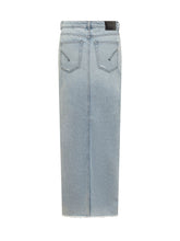 Denim Skirt with Slit - Dondup | Lidia Shopping