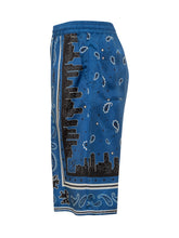 Shorts con Motivo Bandana - Off White | Lidia Shopping