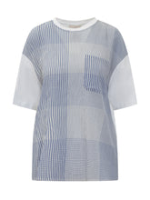 T-Shirt con Motivo a Quadretti - Saldi | Lidia Shopping