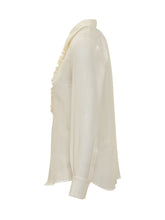 Cotton and Silk Blend Shirt with Ruffles - Promo Women | Lidia Shopping