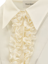 Cotton and Silk Blend Shirt with Ruffles - Promo Women | Lidia Shopping