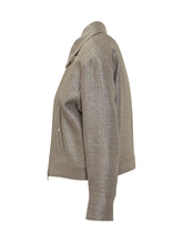 Biker Metallic Boucle Jacket - Herno | Lidia Shopping