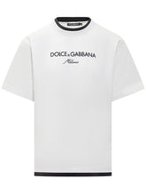 Dolce & Gabbana White T-Shirt with Logo - Dolce & Gabbana | Lidia Shopping