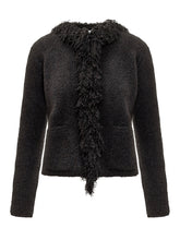 Cardigan Nero con Frange Ferragamo - Ferragamo | Lidia Shopping