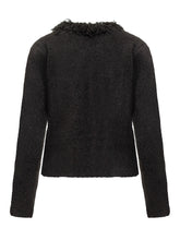 Cardigan Nero con Frange Ferragamo - Ferragamo | Lidia Shopping