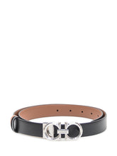 Ferragamo black leather belt - Collezione Happy Birthday | Lidia Shopping