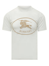 T-Shirt Con Stampa Equestre - Burberry | Lidia Shopping