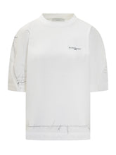 Givenchy T-shirt Bianca con Logo Ricamato - Givenchy | Lidia Shopping