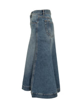 Gonna Victoria Beckham in Denim Svasato - Saldi | Lidia Shopping