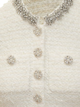 Self-Portrait Abito Corto in Bouclé Avorio - Promo Extra 10% | Lidia Shopping