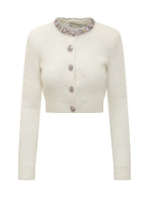 Self-Portrait Cardigan Crop Avorio - Promo Extra 10% | Lidia Shopping