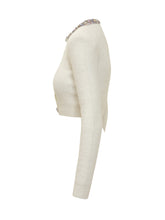 Self-Portrait Cardigan Crop Avorio - Promo Extra 10% | Lidia Shopping