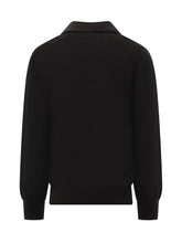 A Paper Kid Maglia Polo Nera In Lana Con Bottoni - A Paper Kid | Lidia Shopping