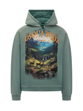 Dsquared2 Felpa Verde con Cappuccio e Stampa Heritage - Dsquared2 | Lidia Shopping