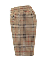 Burberry Shorts a Quadri Beige Uomo - Burberry | Lidia Shopping