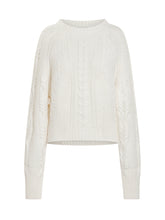 Maglione Dondup Bianco in Maglia Treccia - Dondup | Lidia Shopping