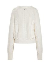 Maglione Dondup Bianco in Maglia Treccia - Dondup | Lidia Shopping
