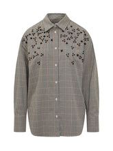 MSGM Checked Shirt with Embroidery - Msgm | Lidia Shopping
