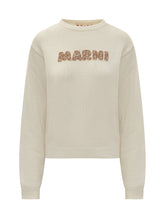 Marni Cotton Sweater with Embroidered Logo - Marni | Lidia Shopping