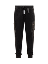 GCDS Black Velvet Cargo Jogger Pants - Fall/Winter 2025 - On Sale - Uomo | Lidia Shopping