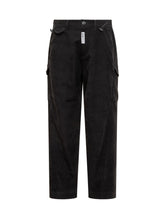 GCDS Black Velvet Cargo Pants - Fall/Winter 2025 - On Sale - Uomo | Lidia Shopping