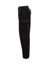 GCDS Black Velvet Cargo Pants - Fall/Winter 2025 - On Sale - Uomo | Lidia Shopping