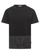 GCDS T-shirt Nera con Logo in Rilievo - Fall/Winter 2025 - On Sale - Uomo | Lidia Shopping