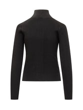 J.W. Anderson Black Ribbed Zip-up Cardigan - J W Anderson | Lidia Shopping