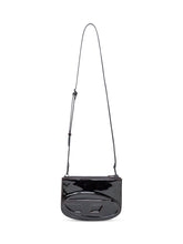 Diesel 1DR Twin Black Patent Shoulder Bag - Diesel | Lidia Shopping