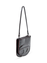 Diesel 1DR Twin Black Patent Shoulder Bag - Diesel | Lidia Shopping