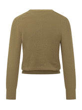 Marant Étoile Green Cardigan with Embroidered Logo - Marant Étoile | Lidia Shopping