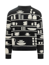 Black Graphic Cups Sweater by J.W Anderson - Fall/Winter 2025 - On Sale - Uomo | Lidia Shopping