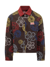 Kenzo Cotton Jacket with Multicolor Floral Print - Fall/Winter 2025 - On Sale - Uomo | Lidia Shopping