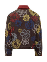 Kenzo Cotton Jacket with Multicolor Floral Print - Fall/Winter 2025 - On Sale - Uomo | Lidia Shopping