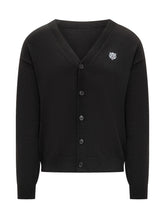Kenzo Black Tiger Logo Cardigan for Men - Fall/Winter 2025 - On Sale - Uomo | Lidia Shopping