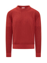 Kenzo Red Crew Neck Sweater for Men - Fall/Winter 2025 - On Sale - Uomo | Lidia Shopping