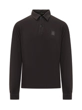Stone Island Polo Manica Lunga con Logo Nero Uomo - Fall/Winter 2025 - On Sale - Uomo | Lidia Shopping