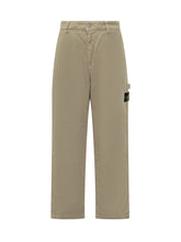 Pantaloni Stone Island in Cotone Beige - Fall/Winter 2025 - On Sale - Uomo | Lidia Shopping