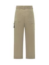 Pantaloni Stone Island in Cotone Beige - Fall/Winter 2025 - On Sale - Uomo | Lidia Shopping
