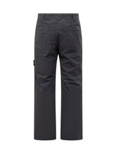 Pantaloni Neri in Cotone con Logo Stone Island - Fall/Winter 2025 - On Sale - Uomo | Lidia Shopping