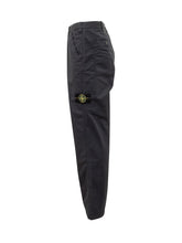Pantaloni Neri in Cotone con Logo Stone Island - Fall/Winter 2025 - On Sale - Uomo | Lidia Shopping