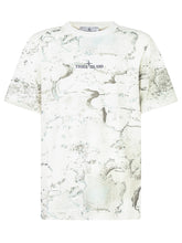 Stone Island Kids T-Shirt Bianca con Stampa Astratta - Fall/Winter 2025 - On Sale - Bambino | Lidia Shopping