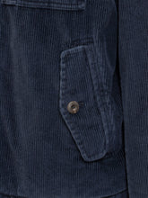 Fay Giacca in Velluto Blu con Collo Alto e Zip - Fall/Winter 2025 - On Sale - Uomo | Lidia Shopping