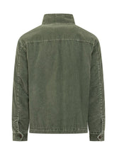 Fay Giacca in Velluto Verde con Collo Alto e Zip - Fall/Winter 2025 - On Sale - Uomo | Lidia Shopping