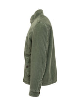 Fay Giacca in Velluto Verde con Collo Alto e Zip - Fall/Winter 2025 - On Sale - Uomo | Lidia Shopping