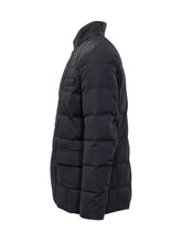 Fay Piumino Blu con Collo alla Coreana e Bottoni - Fall/Winter 2025 - On Sale - Uomo | Lidia Shopping