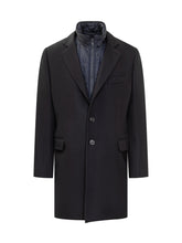 Fay Cappotto Nero con Pannello Interno Trapuntato - Fall/Winter 2025 - On Sale - Uomo | Lidia Shopping