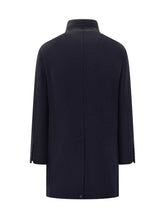 Fay Cappotto Blu con Collo alla Coreana e Gancio - Fall/Winter 2025 - On Sale - Uomo | Lidia Shopping