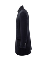 Fay Cappotto Blu con Collo alla Coreana e Gancio - Fall/Winter 2025 - On Sale - Uomo | Lidia Shopping