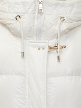 Fay White Down Jacket with Hood and Iconic Hooks - Fay | Lidia Shopping